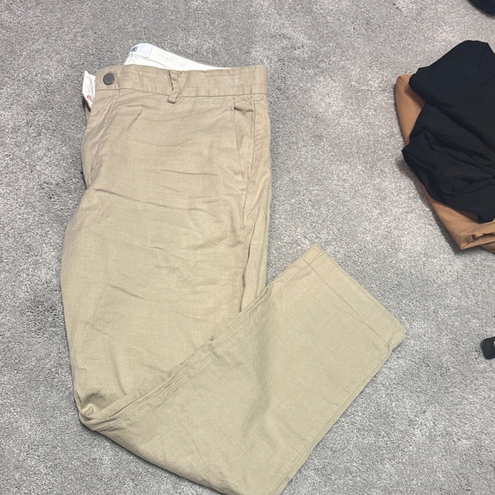 Spoke Linen Pants- Khaki Like New